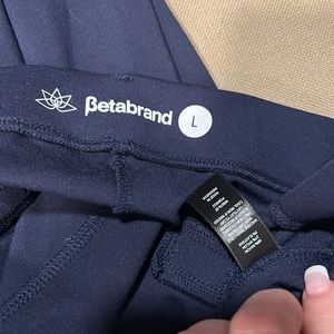Betabrand navy size Large with 32” inseam and straight leg.